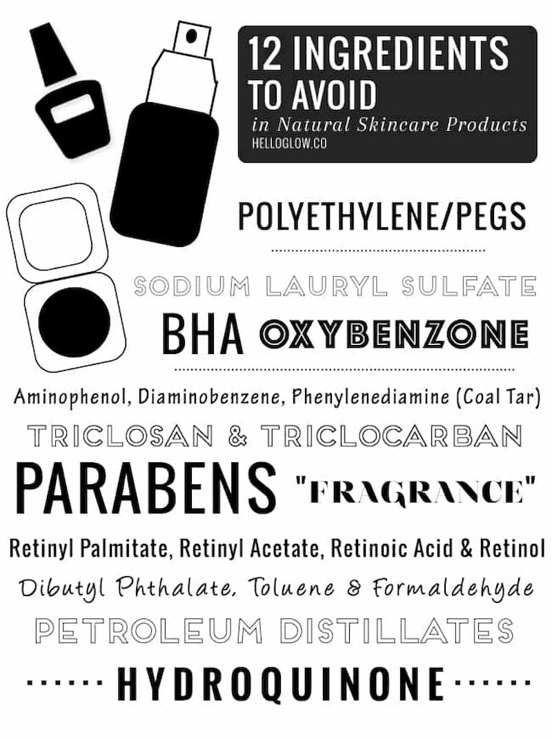 ingredients to avoid in shower creams