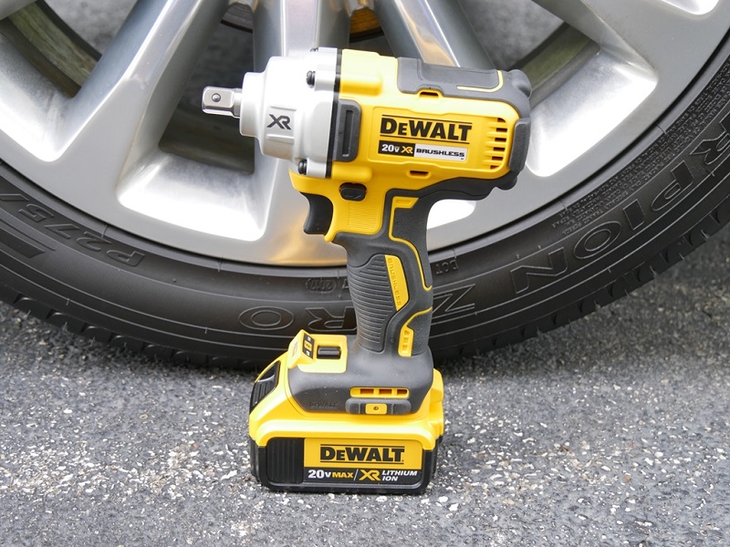 Close-up of impact wrench