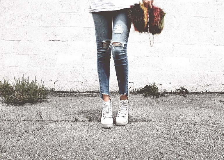 Teenage girl jeans