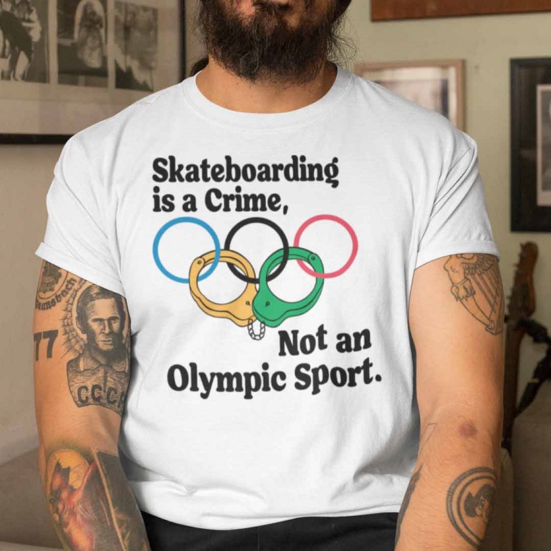 skateboarding t-shirt
