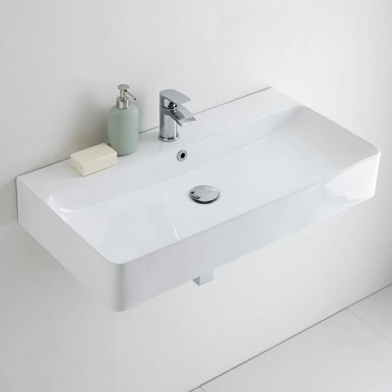 Wall-mounted basin