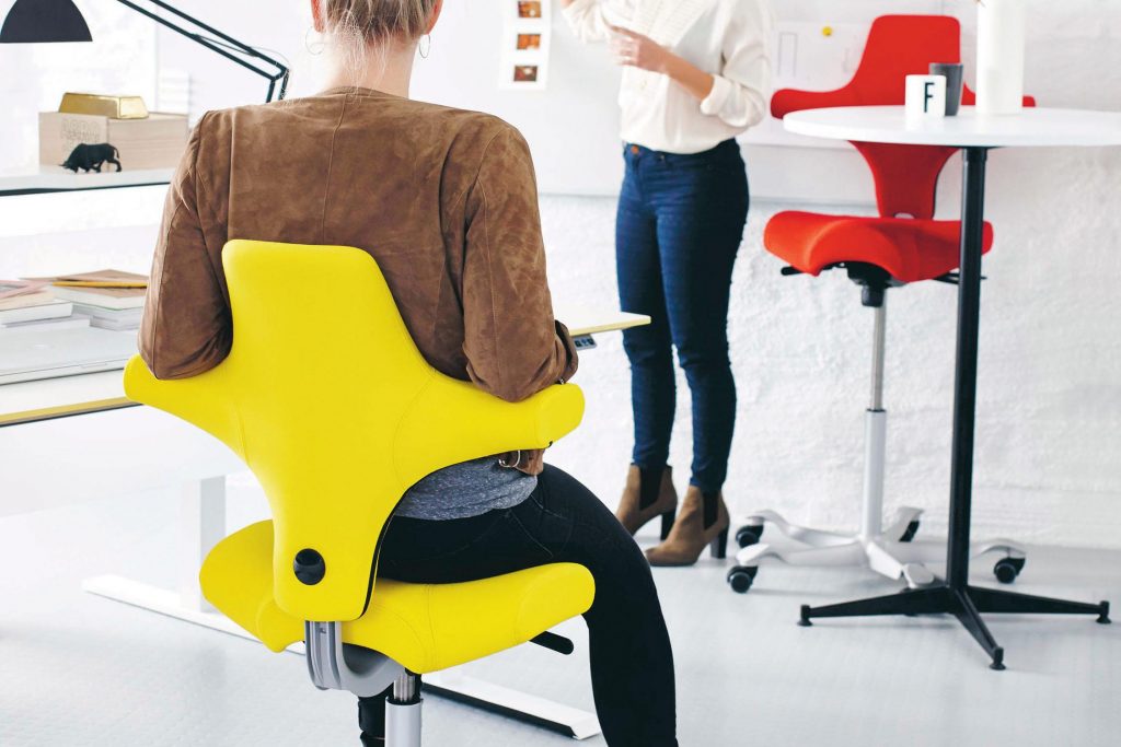 Ergonomic-friendly chairs are an alternative to traditional office chairs. They are tall-backed, designed with the purpose of providing both support and comfort and promoting good posture. If you work at the desk, it’s important to have an ergonomic office chair in order to avoid developing or compounding back problems. Many are optimized specifically for the prevention of disorders like cervical spondylosis, neck, back, and shoulder pain. Ergonomic chairs often cost slightly more than standard office chairs, but the benefits they offer are invaluable. 